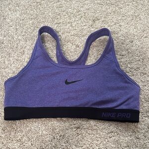 Nike Pro Women's Heathered Purple Sports Bra size medium
